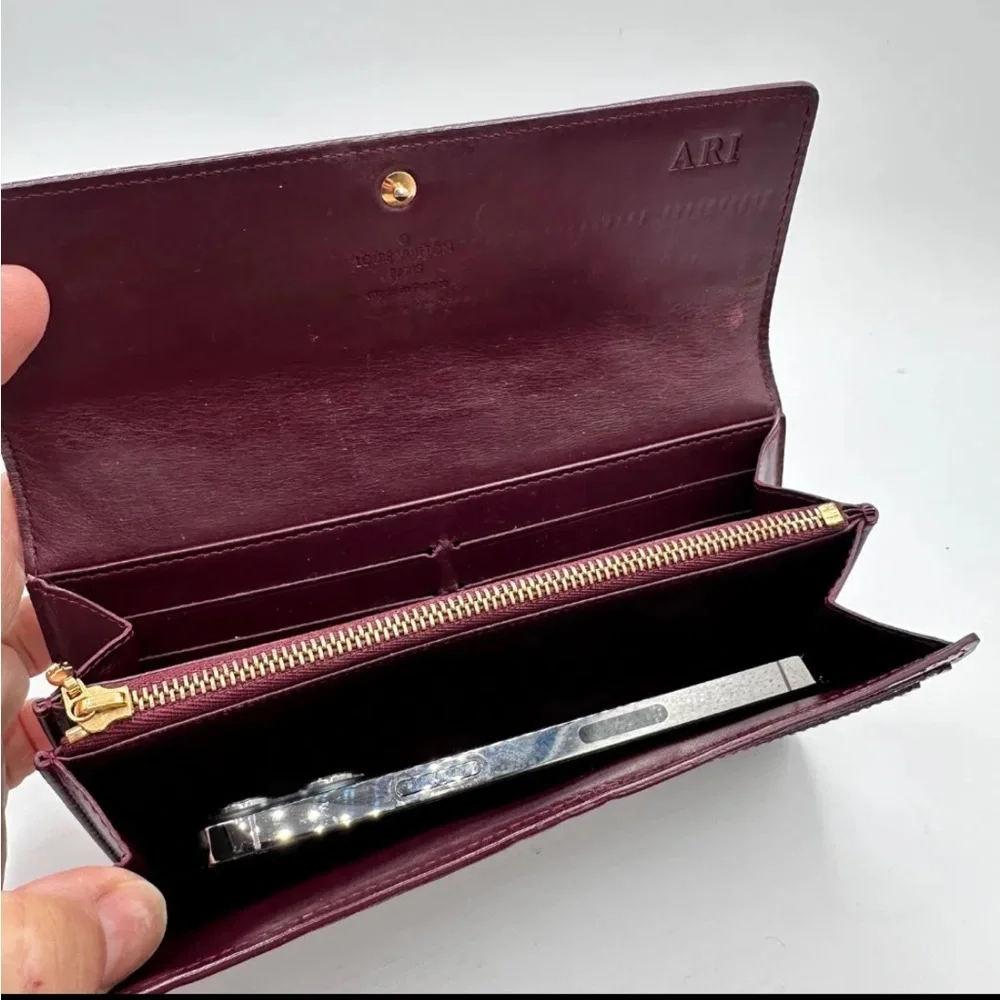Authentic LOUIS VUITTON Rouge Fauviste Monogram Burgundy Vernis Patent Leather